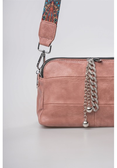 Ççs 18261 Kadın Çapraz Askılı Çanta Pembe