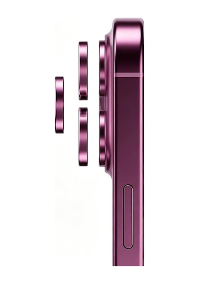Coverzone Apple Uyumlu iPhone 18 Pro Max İle Uyumlu Kamera Lens Koruyucu Temperli Cam Çizilmeye Dayanıklı Şeffaf Kamera Koruma Camı Hsnx1 Burgonya