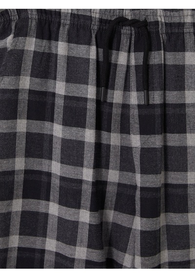 LC Waikiki Lc Waıkıkı Antrasit Regular Fit Ekose Erkek Pijama Altı