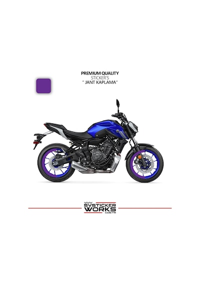 Yamaha Mt-07 Uyumlu Yarım Jant Kaplama Seti Tüm Yıllara Özel 60540517