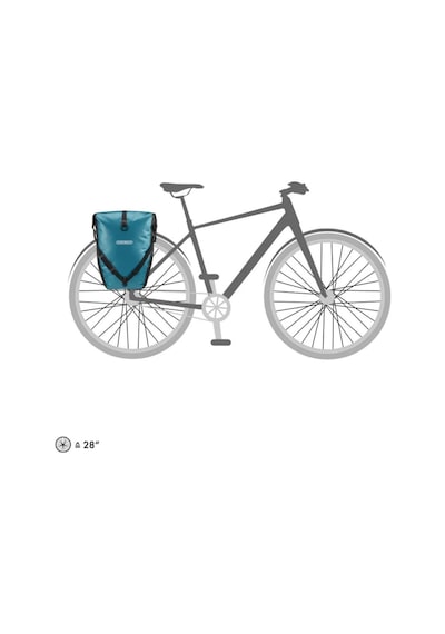 Ortlieb F5309 Back-roller Arka Bisiklet Çanta 40l Petrol-siyah Ql2.1 Mavi - Siyah