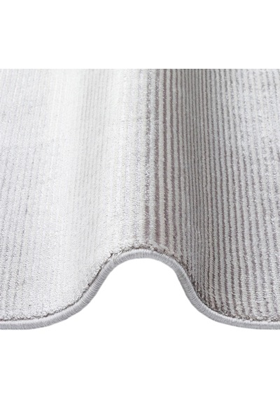 Hoom Rugs Como Nap 01 Grey Viskon & Floş Sık Dokuma Modern Salon Halısı Gri