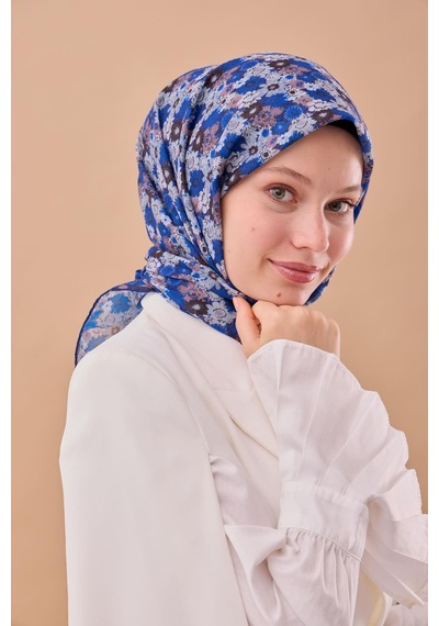 Silk Home Soft Eşarp 73092-05 Mavi, Siyah, Mocha Mousse