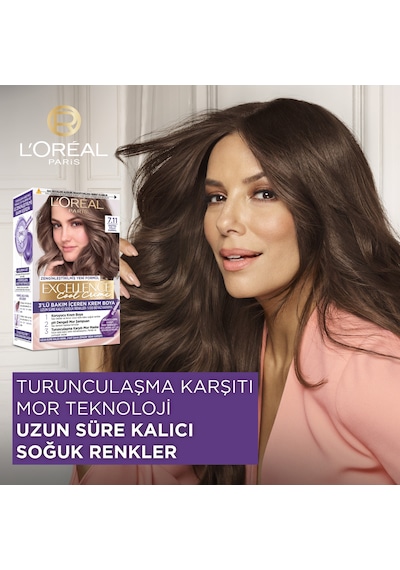 L Oréal Paris Excellence Cool Creme 6.11 Ekstra Küllü Koyu Kumral Saç Boyası