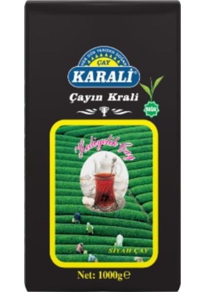 Karali Hediyelik Siyah Dökme Çay 1 KG