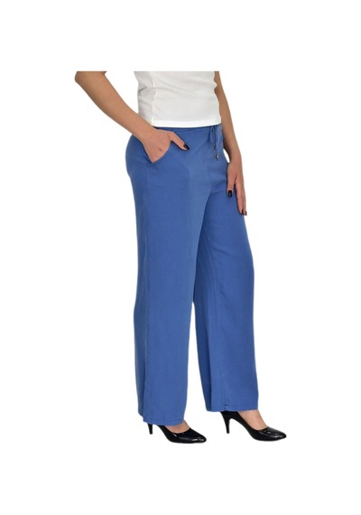 Baglan Kadın Lastikli Bol Pantolon Bgl-st04646 İndigo