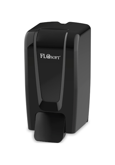 Flosoft F248S Manuel Gagalı Sıvı Sabun Dispenseri, 700 Ml Banyo Mutfak Duvara Monte Sabunluk Siyah