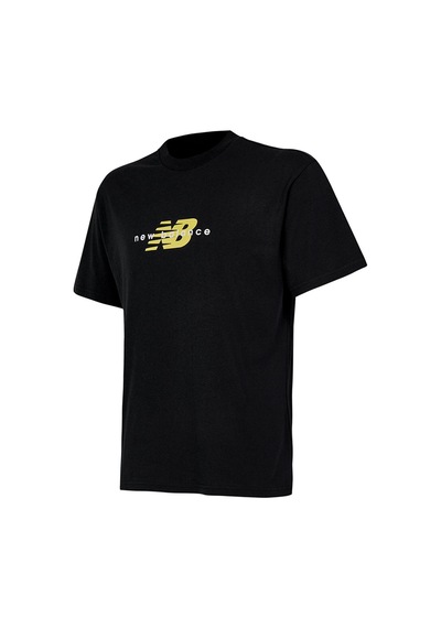 New Balance Bisiklet Yaka Erkek T-shirt Siyah