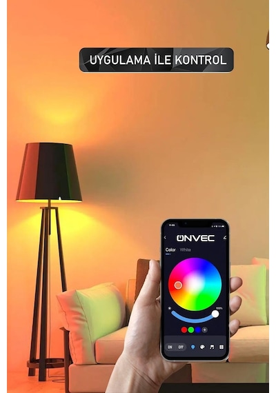 Ayrex Onvec 2gen Tuya Wifi+bluetooth Destekli 9 W Rgb Çok Renkli Akıllı Led Ampul, 2.4 Ghz, Onvec, Amazon Alexa Ve Go Diğer
