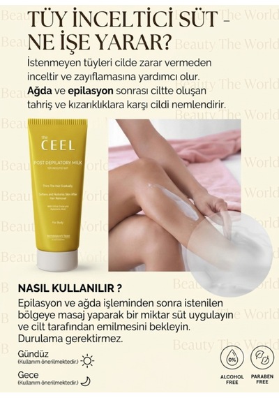 The Ceel Post Depilatory Milk 80ml - Tüy İnceltici Ve Pürüzsüzleştirici Süt