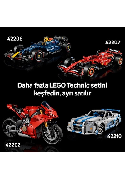 LEGO® Technic™ 1966 Ford GT40 MKII Yarış Arabası 42223 – Yetişkinler için Gerçekçi Özellikler İçeren Model Yapım Seti (793 Parça)