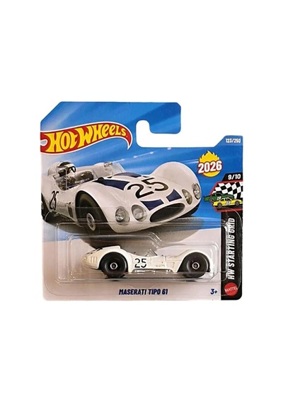 Hot Wheels Maserati Tipo 61 - Hw Starting Grid 2026 Özel Seri Metal Oyuncak Araba Çok Renkli