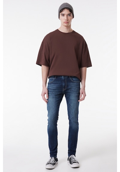 Lee Slim Fit Dar Kesim Düşük Bel Taşlamalı Mavi Esnek Luke Jean Denim Kot Pantolon L71912058 Lacivert