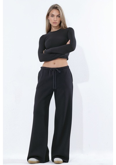 Hiccup Geniş Jogger Pantolon Siyah