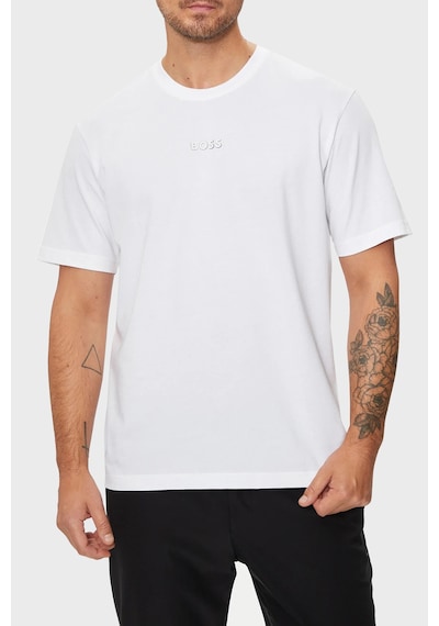 Boss % 100 Pamuklu Oversize Fit T Shirt Erkek T Shirt 50519368 100 Beyaz