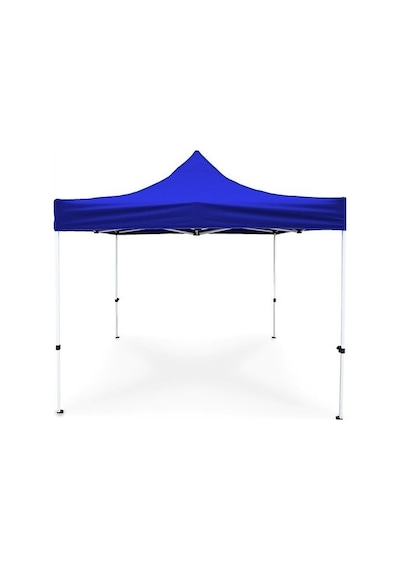 Otomatik Gazebo Çardak 300 X 300 Cm Tente Teras Bahçe Kamelyası Gölgelik Mavi Mavi