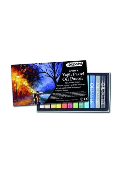 Yağlı Pastel Boya Seti 12 Renk Genel