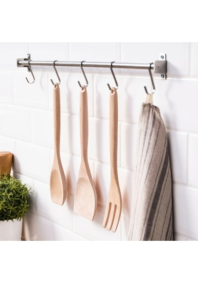 Ikea Rört Ahşap Pişirme Çatalı 32 Cm Kahverengi