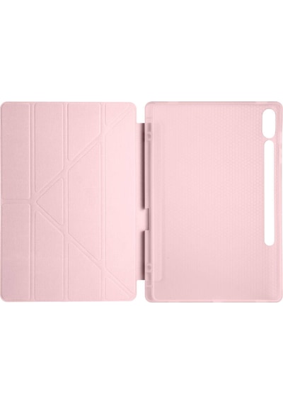 Samsung Uyumlu Galaxy Tab S10 Fe+ Plus Kılıf Kalem Bölmeli Trifolding Case X620 X626 Kapaklı