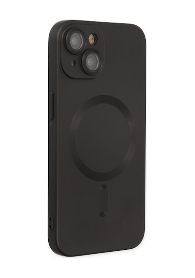 Apple iPhone Uyumlu-  14 Plus Kılıf Moshi Lens Magneticsafe Silikon - Siyah