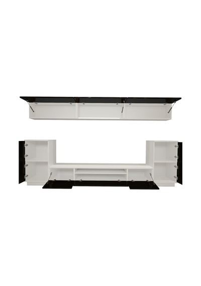 Decoraktiv Trendstyle 9 Slm Tv Ünitesi Tv Sehpası Beyaz - Siyah
