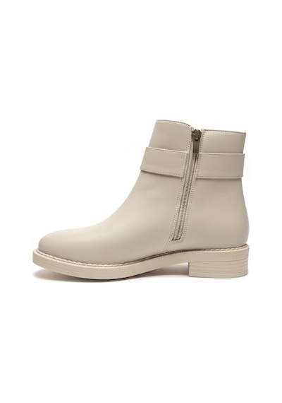 Pierre Cardin 910 Logo Detaylı Günlük Fermuarlı Kadın Bot 867800000768 14 Bej Bej