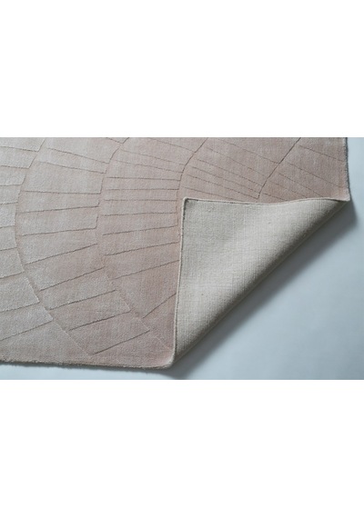 Çam Halı Emboss 7803 Pembe Modern Desen Yeni Zellanda Yünü Ve Viskon El Dokuması Halı - 130x190 Pembe