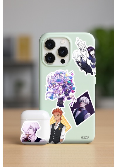 Death Parade Anime Sticker Paketi 20 Adet Çok Renkli