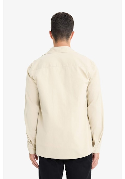 Defacto Regular Fit Polo Yaka Pamuklu Uzun Kollu Gömlek E8112ax25aubg359 Bej Defacto Regular Fit Polo Yaka Pamuklu Uzun Kollu Gömlek E8112ax25aubg359 Bej