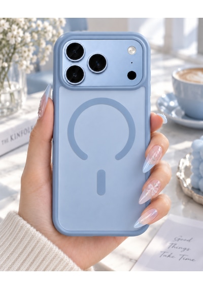 Apple Uyumlu iPhone 17 Pro Max/18 Pro Max Kılıf Magsafe Uyumlu Transparan Sky Blue Mavi Parmak İzi Tutmayan Silinebilir Yumuşak Koruyucu Telefon Kılıfı - Kapak Apple Uyumlu iPhone 17 Pro Max/18 Pro Max Kılıf Magsafe Uyumlu Transparan Sky Blue Mavi Parmak İzi Tutmayan Silinebilir Yumuşak Koruyucu Telefon Kılıfı - Kapak