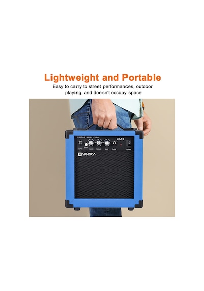 Vangoa Ga10bl 10 Wat Elektro Gitar Amfisi Mavi