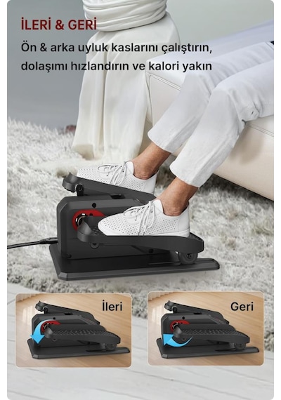 Livenzi Fit Eliptik Kondisyon Bisikleti Egezersiz Ve Ayak Masaj Aleti Siyah