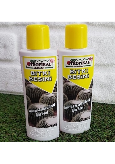 2 Adet Kaktüs Sukulent Besini 225 ML Kaktüs Gübresi Sıvı Gübre