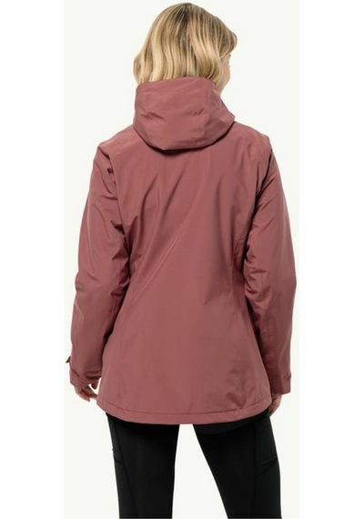 Jack Wolfskin 1115611-2191 Glaabach 3ın1 Jkt W Kadın Outdoor Mont renkli Çok Renkli