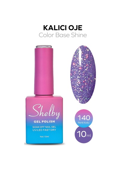 Shelby 10 Ml. A140 Renkli Işıltılı Kalıcı Oje