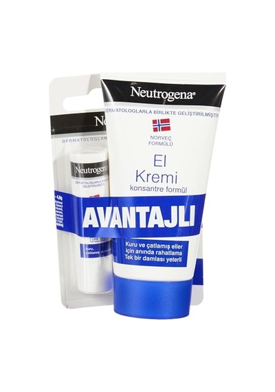 Neutrogena Parfümlü El Kremi 75 Ml + Dudak Kremi Spf 20 4,8 G Parfümlü Onarıcı El Kremi Kuru Dudaklar İçin Nemlendirici Balm