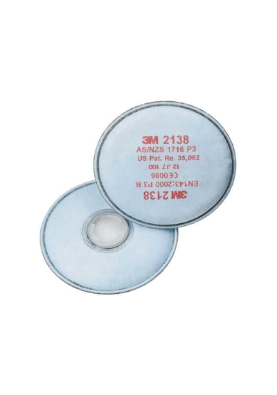 3M 2138 P3 Organik / Ozon Gaz ve Buhar Filtresi (1 Çift)
