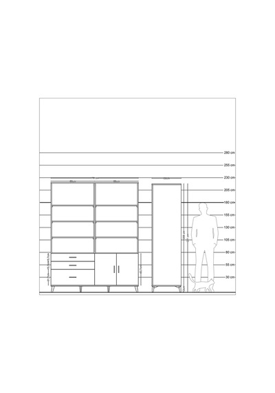 Kronos Gardrop 9 Raflı 3 Çekmeceli 2 Kapaklı 176x59x221 Antrasit-çam Çam Kronos Gardrop 9 Raflı 3 Çekmeceli 2 Kapaklı 176x59x221 Antrasit-çam Çam
