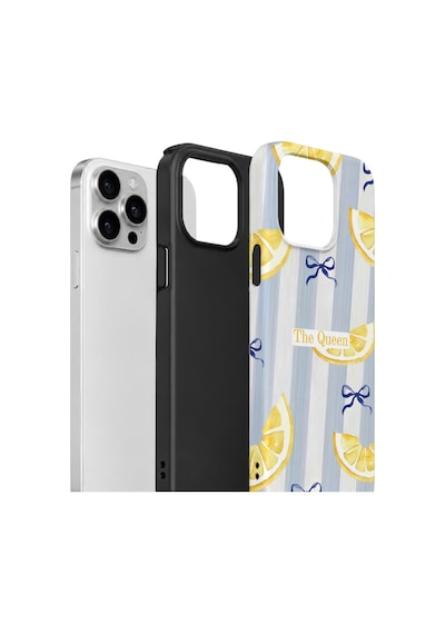 Apple iPhone Uyumlu 13 Pro Vorian Çift Katmanlı Kılıf Queen Lemon Bow