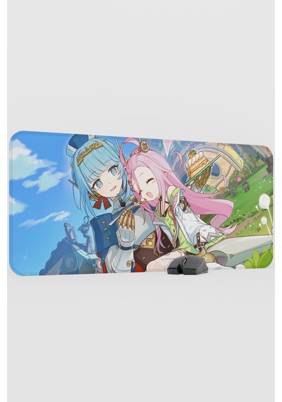 Aino Genshin Impact Anime Oyuncu V4 - 90x40 Xxl Gaming Mouse Pad Fare Altlığı
