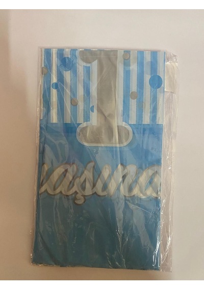 Özel Seri 1 Yaş Mavi Plastik Masa Örtüsü 120 180 Cm Dekor Parti Organizasyon