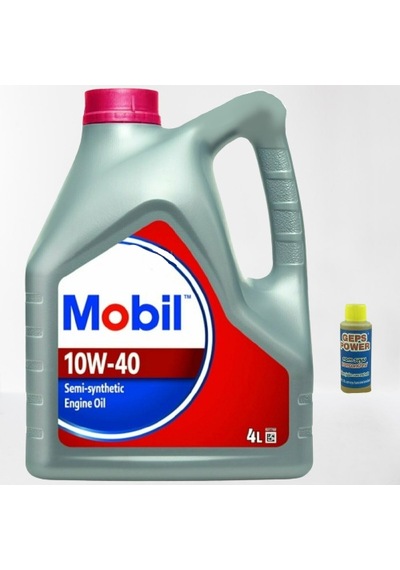Mobil 10W-40 Semi Sentetik Motor Yağı 4 L + Cam Suyu Konsantresi