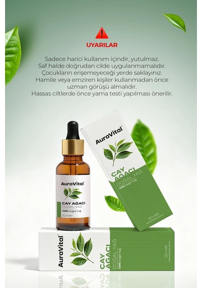 Çay Ağacı Yağı 30 Ml % 100 Saf Ve Doğal 30 ML