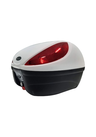 Motosiklet Arka Çantası Beyaz 35 Litre Full Motor Çanta Sl-35