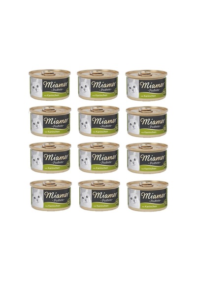 Miamor Pastete Tavşanlı Kedi Konservesi 12 x 85 G
