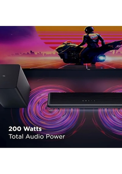 Tcl 2.1 Kanal Ses Çubuğu Kablosuz Subwoofer S4210 Black