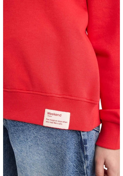 Defacto Relax Fit Bisiklet Yaka Baskılı Kırmızı Kız Çocuk Sweatshirt E6842a8/rd227 Kırmızı