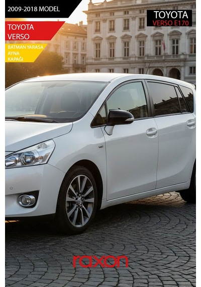 Toyota Verso 2009-2018 Batman & Yarasa Ayna Kapağı Parlak Piano Black Sport