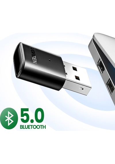 Ugreen Mini USB Dongle Bluetooth 5.0 Adaptör Siyah