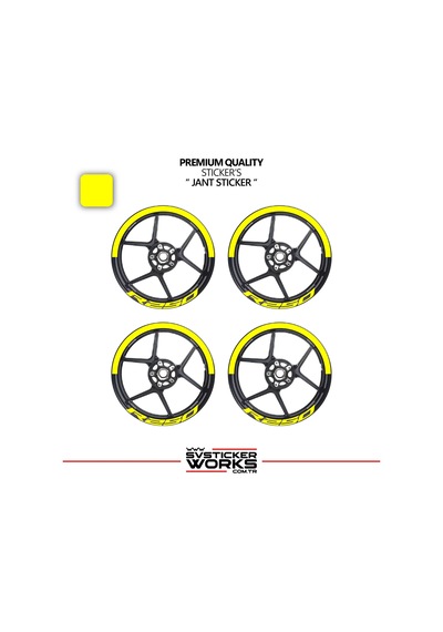 Rks R250 Jant Şeridi Yarım Jant Kaplama & R250 Yazı Sticker Seti 50774089